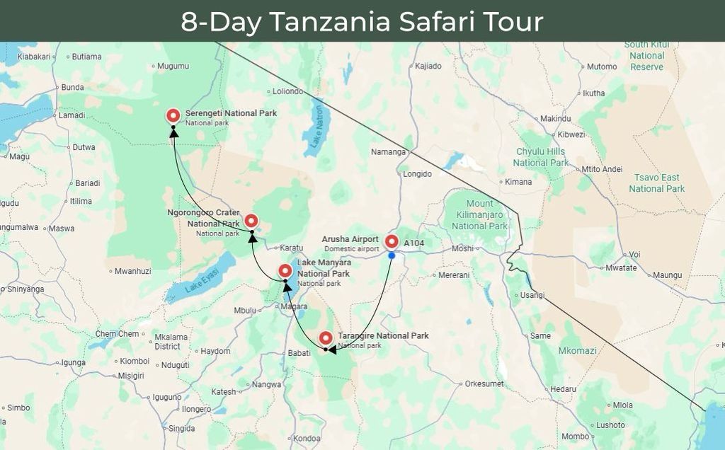 8 days tanzania tour gaia | Gaia Legacy Travel